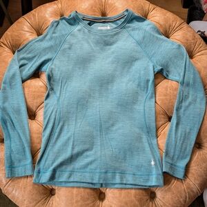 Smartwool Teal Long Sleeve Base Layer Top